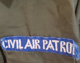 Vintage Civil Air Patrol Jacket: Oklahoma CAP Field Uniform, Named Freeman Patch