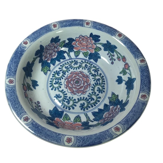 yy　2点同梱　花柄　ブルー　1900年　洗面ピッチャー 花柄のヴィンテージ磁器製ピッチャー＆ボウル洗面台セット - Etsy 日本