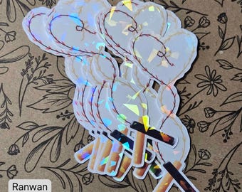 Adesivos de vinil Ranwan – ERHA, Holo, Arte Danmei (3,5 polegadas)