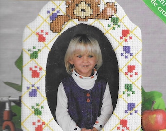 Bear Paws 4 1/2" x 5 1/2" Counted Cross Stitch Kit With Frame