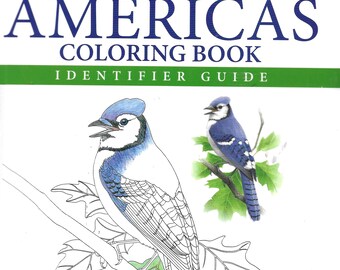 Birds Of The Americas Coloring Book-Identifier Guide