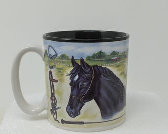 FIB Burton & Burton Horse Ceramic Coffee Cup/Mug