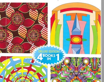 Geometric Designs 4 Coloring Books In One Creative Haven Dover Publications