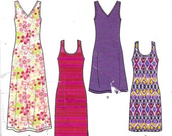 New Look 6210 Easy Pullover Knit Summer Dress Sewing Pattern (Sizes 10-22 )
