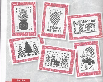 Yule Time Christmas Cards New Counted Cross Stitch Kit Makes Set of 6