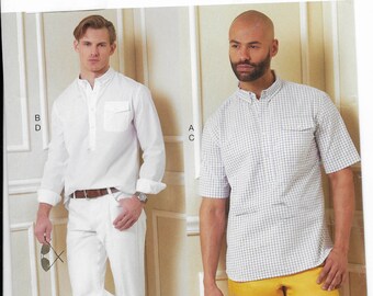 V189534 Men's Shirts, Shorts,Pants Sizes 34-40 New Uncut Vogue Pattern