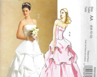 M5321 Misses Bridal Elegance Lined Top and Skirt Sizes 14 Thru 20 New McCalls Pattern 5321