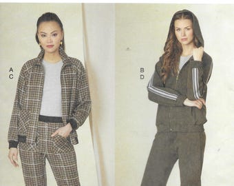 V1832 Misses'/ Miss Petite Jacket and Pants Sizes XS-XXL New Uncut Vogue Pattern