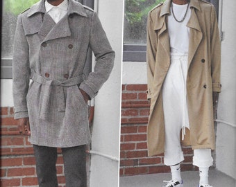 938934 Men's Trench Coat in Two Lengths Sizes 34-42 New Uncut Simplicity Pattern