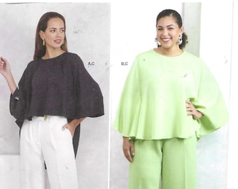 992620  Womens Pullover Tops/ Pants Sizes 20W-28W New Factory Simplicity Pattern