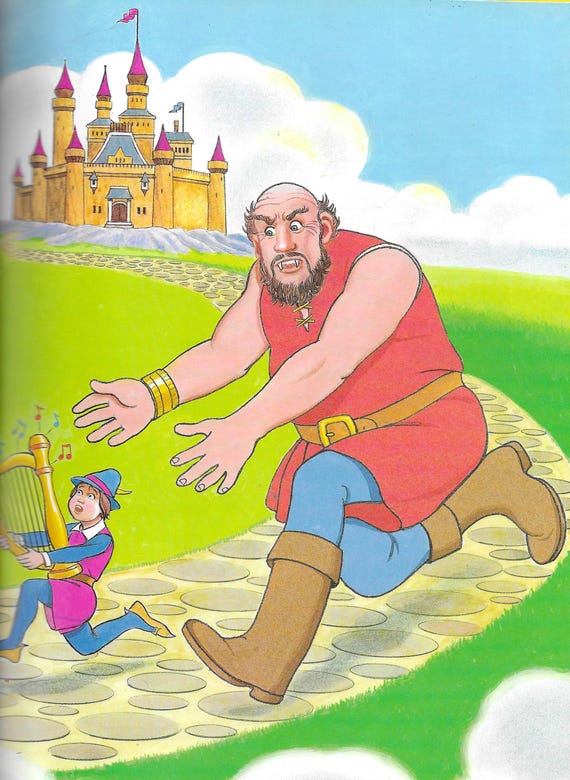 Jack and the Beanstalk Hard Covered Book Classic Fairey Tale Honey