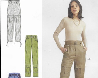 985218  Misses' Cargo Pants/ Belt Size 18-26 New Uncut Simplicity Pattern