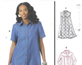 M85088 Misses Dress W/ Sleeve Variations Size 8-16 New Uncut McCalls Pattern