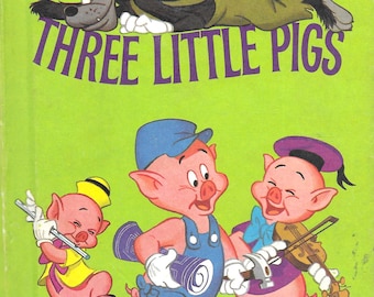 Walt Disney Three Little Pigs Hardcovered Book