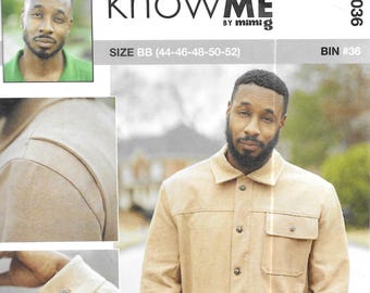 ME203634 Men's  Button Front Jacket Sizes 34--42 New Factory Know Me Pattern