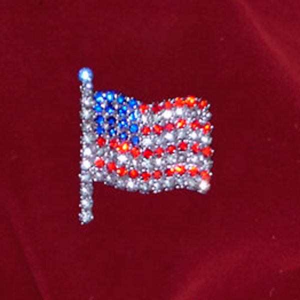 Blue Rhinestone Pin - Etsy