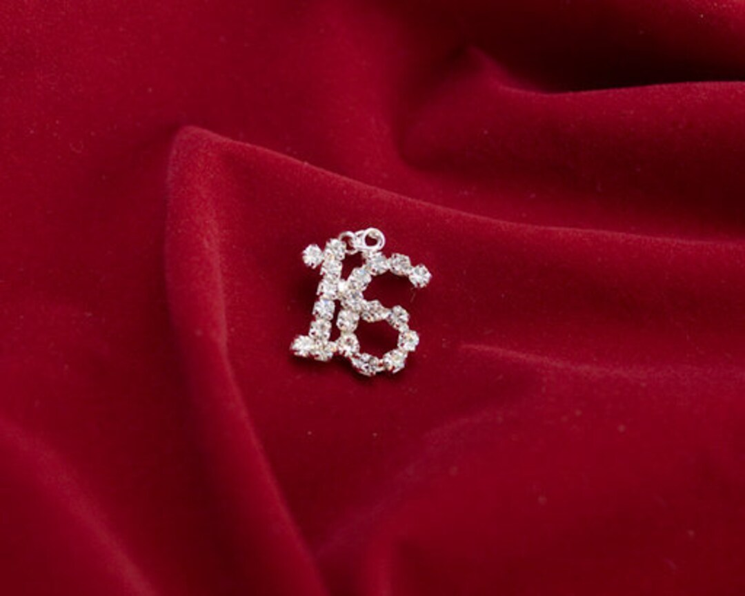 Sweet 16 Rhinestone Charm: Birthday Gift for Bracelet or Necklace - Etsy