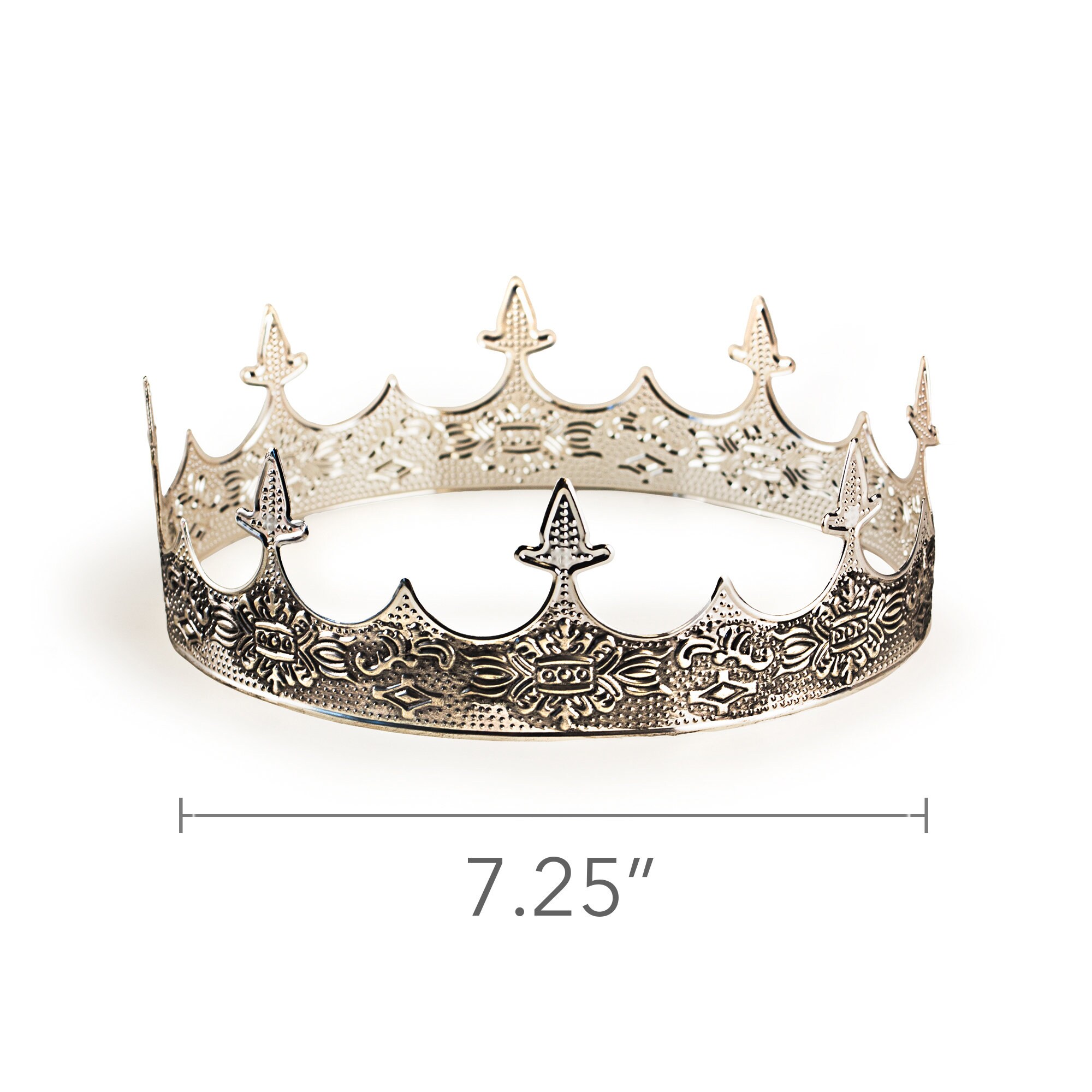 Medieval King's Crown Silver Crown for Men Renaissance Etsy