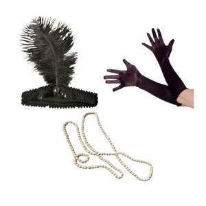 Speak Easy Flapper Costume Bundle