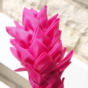 Tropical Ginger (hand-sewn fabric flower)