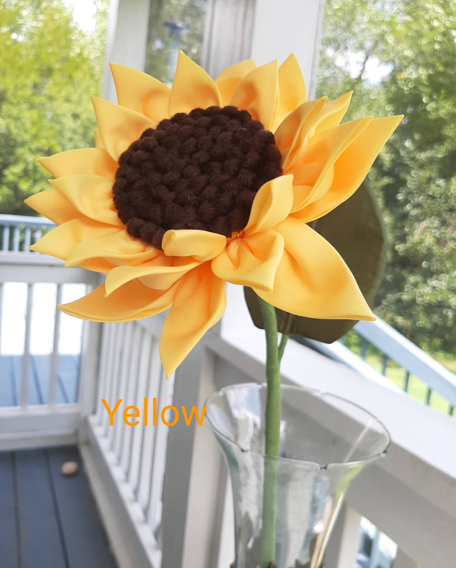 Fabric Sunflower handsewn Flowers BEST SELLER Etsy