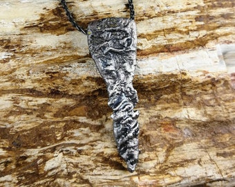 Dark Silver Viking pendant 'Isa', hand made