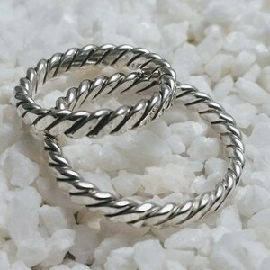 Celtic/ Viking ring silver handmade mm size image 1