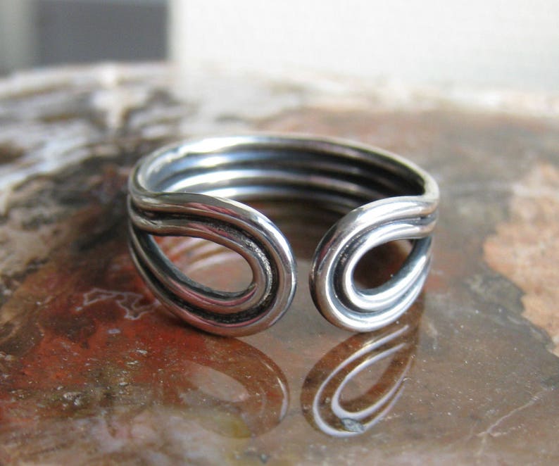 Replica authentic viking ring silver handmade US image 2