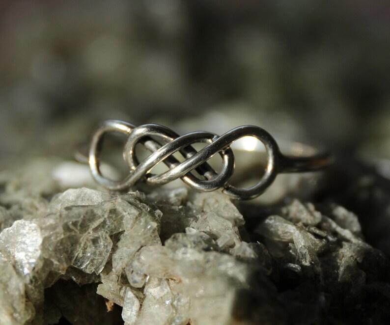 Silver Celtic Infinity ring Type II image 3