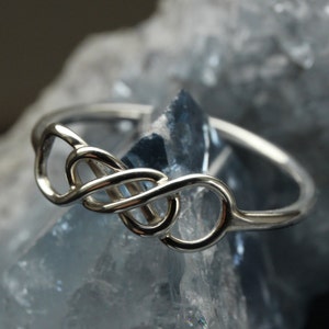 Silver Celtic Infinity ring Type II image 1