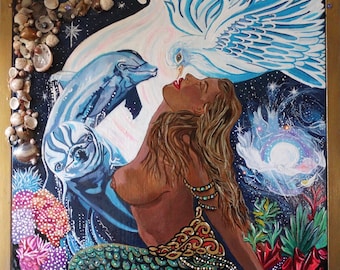 M  Mermaid , healing  with love ,joy ,Dolphins