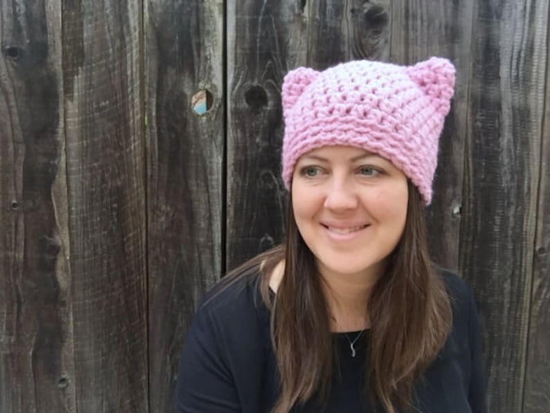 Pink Pussyhat, Pussycat Hat, Pussy Hat, Pink Cat Hat, International Womens Day, Woman March 2019, Feminist Beanie, Roe v Wade Hat, image 5