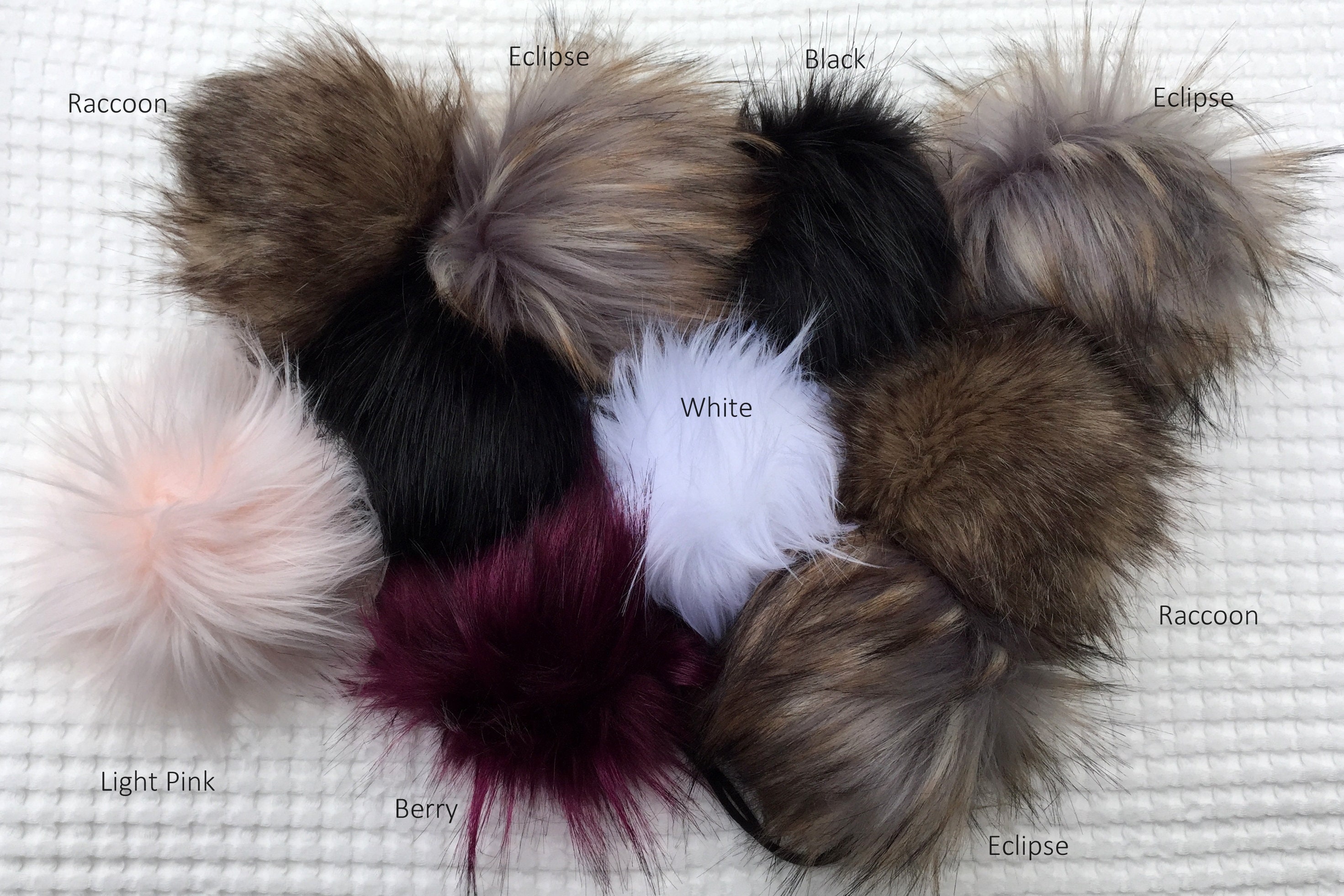 Faux Fur Pom Pom Blush Pink Pom Poms 