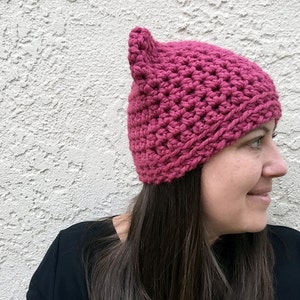 Pink Pussyhat, Pussycat Hat, Pussy Hat, Pink Cat Hat, International Womens Day, Woman March 2019, Feminist Beanie, Roe v Wade Hat, image 3