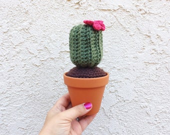 Crocheted Cactus, Crochet Plant, Faux Cactus, Knit Plant, Fake Cactus, Artificial Cactus, Easter Cactus, Easter Gift, Mother's Day Gift,