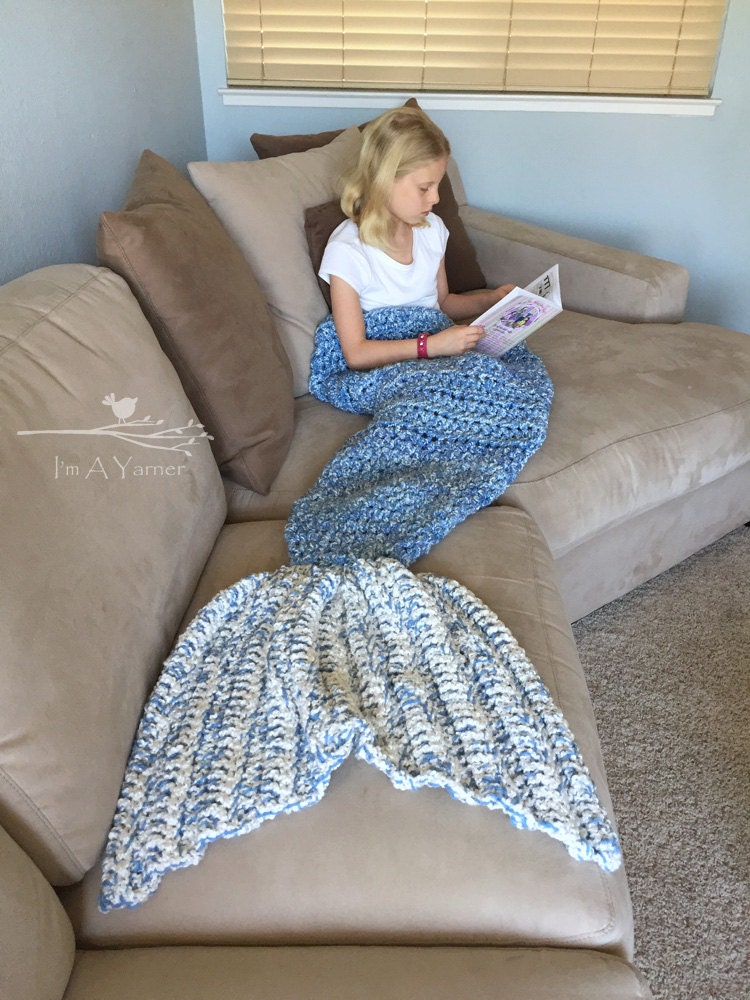 Mermaid Tail Blanket Blue Mermaid Blanket Adult Mermaid Etsy Singapore