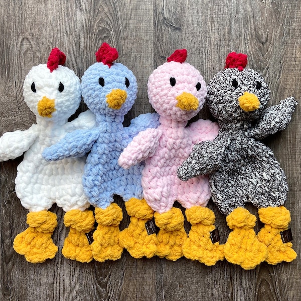 Bébés poussins, poulet de ferme, mini poussin en peluche, poulet en peluche, bébé Lovey, poulet Snuggler, bébé animal au crochet, petit poussin