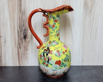 Chinoiserie Pitcher Early 20th Century - small repair