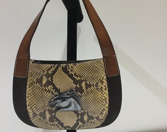 Small Vintage Snake Kieselstien-Cord Purse