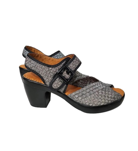 Womens Open Toe Shoes Velcro Fastener EU Size 40 -