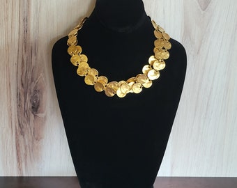 Vintage Gold Vermeil Necklace Multistrand, 18"