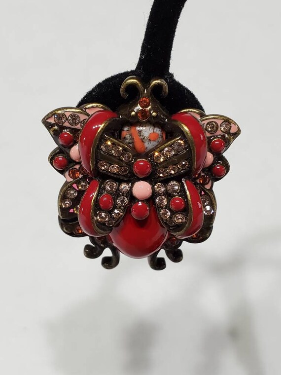 Joan Rivers Earrings and Brooch - Vintage Clip Ons - image 8