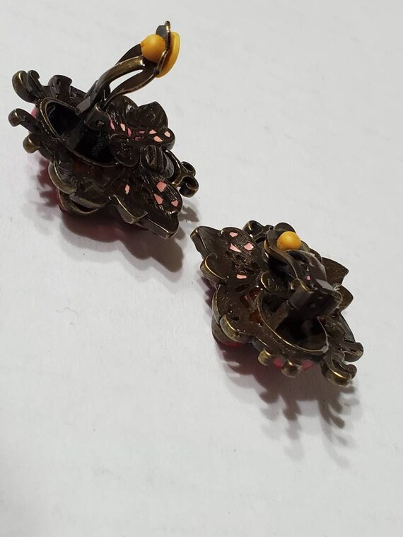 Joan Rivers Earrings and Brooch - Vintage Clip Ons - image 7