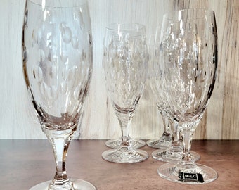 Mikasa Iced Tea Glasses Luna Pattern - set of 6