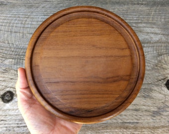 Vintage Good Wood Teak Serving Platter