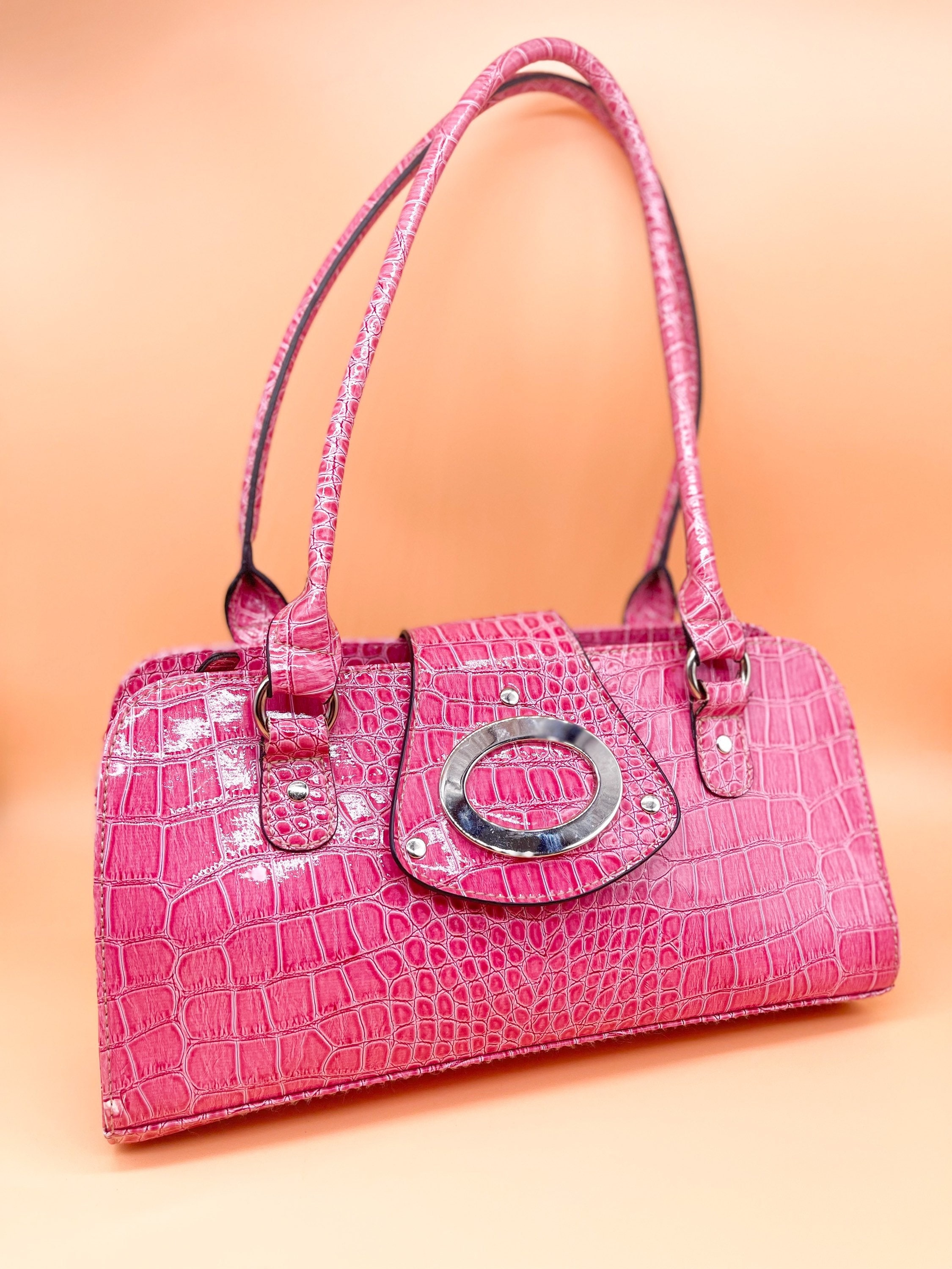 Early 2000s Pink and Gold Fendi Logo Mini Bag – Shrimpton Couture