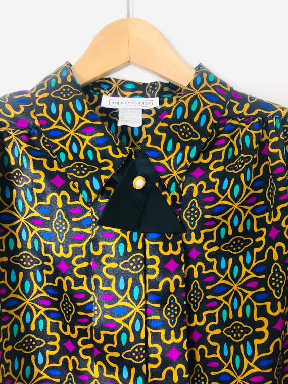 Vintage Impressions Multicolored Blouse/Unique Blo