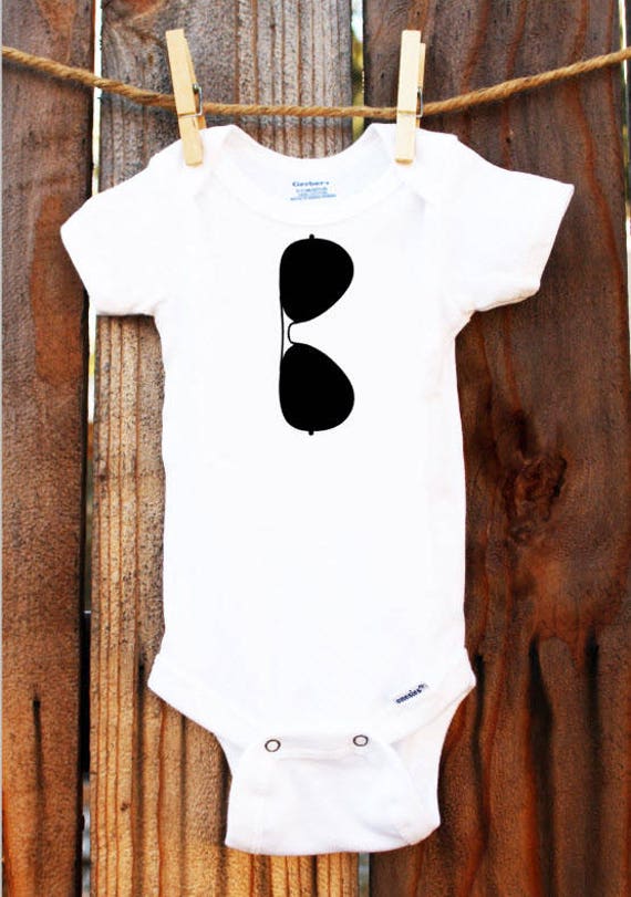 aviator sunglasses onesie
