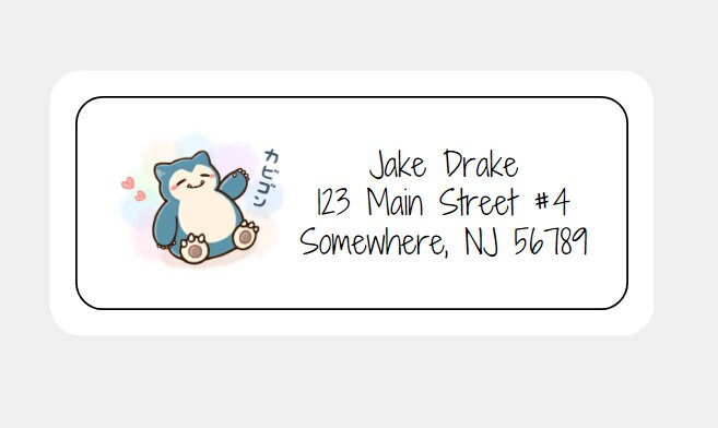 Pokemon Address Labels Pokemon Return Address Labels - Etsy