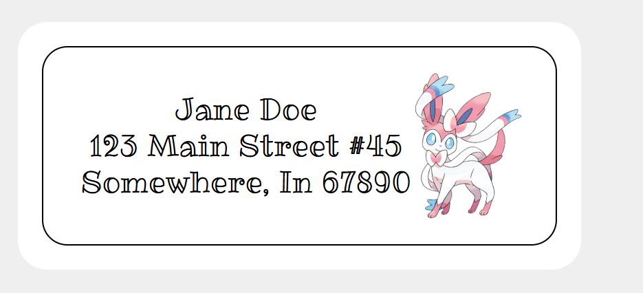 Pokemon Address Labels Pokemon Return Address Labels - Etsy